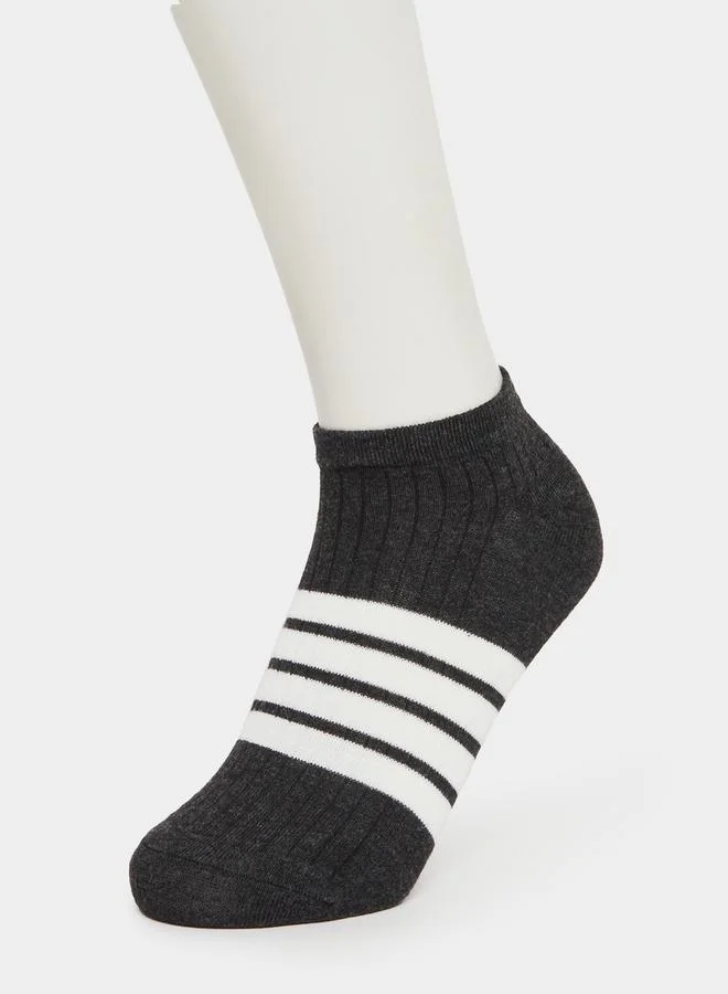Styli Pack of 5 - Striped Detail Ankle Socks